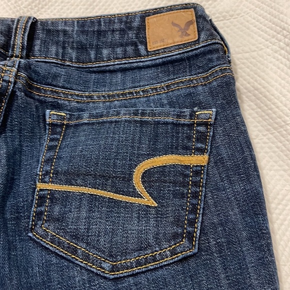 American Eagle Artist Crop Stretch Jeans Size 0 - Picture 9 of 10